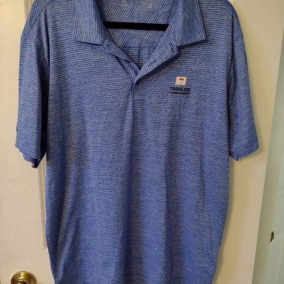Antigua Other - Set of 2 Men's Antigua Golf Shirts Size Large Travelers Championship